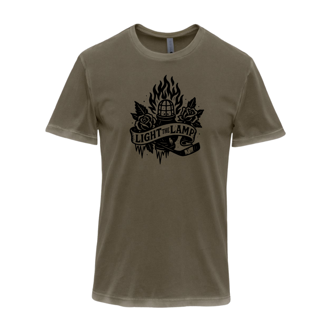 Light the Lamp Tee – Unisex Vintage Tattoo Series