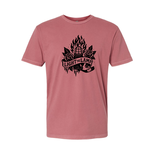 Light the Lamp Tee – Unisex Vintage Tattoo Series
