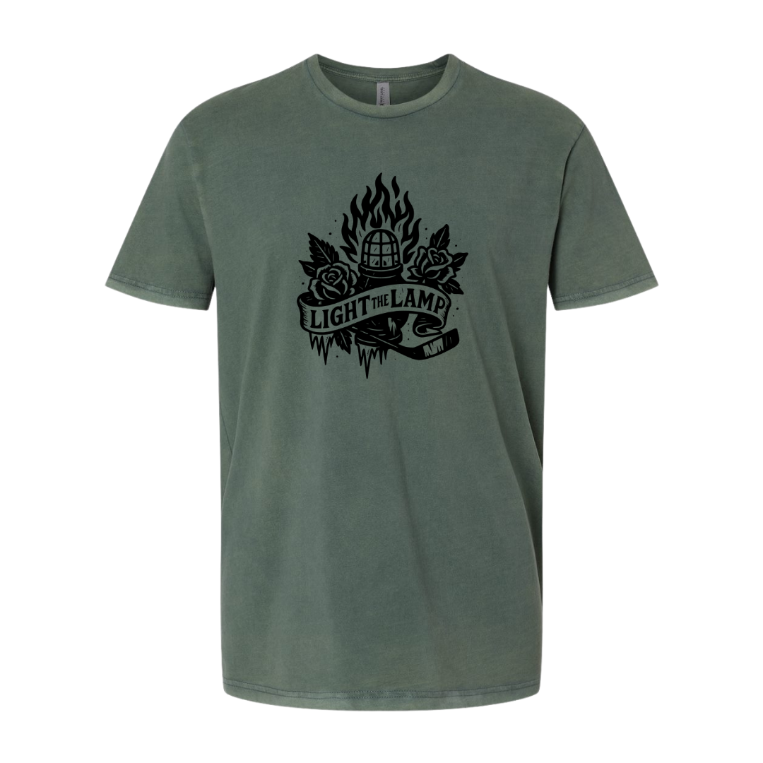 Light the Lamp Tee – Unisex Vintage Tattoo Series