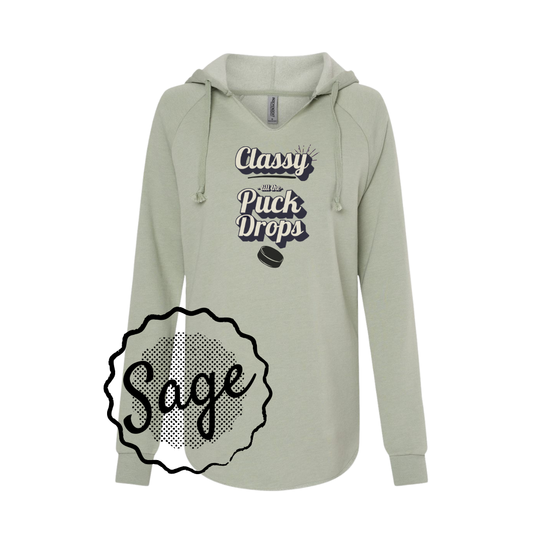 Classy Till the Puck Drops – Women’s Lightweight Hoodie
