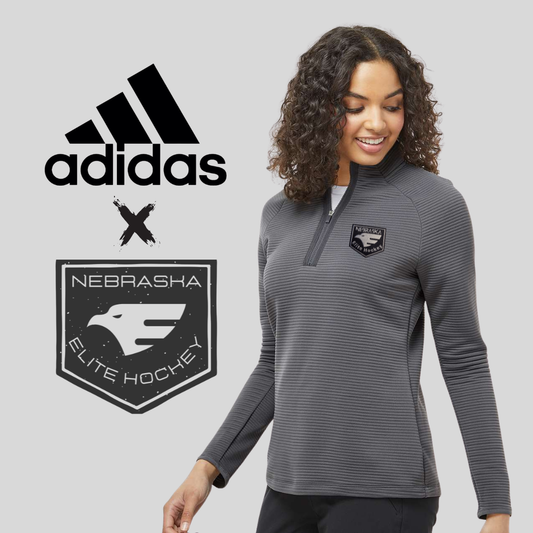 NEH x Adidas Womans Spacer Stitch Quarter Zip