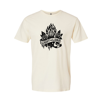 Light the Lamp Tee – Unisex Vintage Tattoo Series