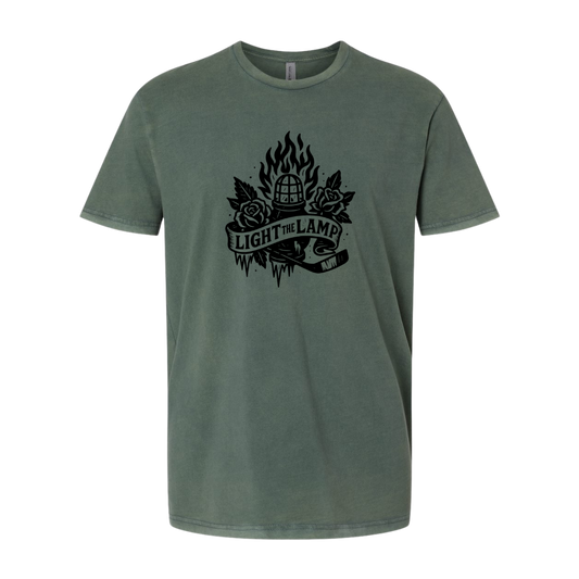 Light the Lamp Tee – Unisex Vintage Tattoo Series