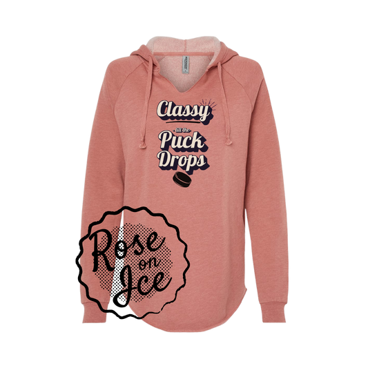 Classy Till the Puck Drops – Women’s Lightweight Hoodie