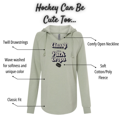 Classy Till the Puck Drops – Women’s Lightweight Hoodie